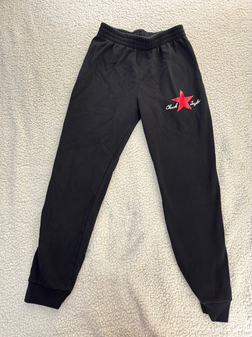Converse Black Kids Star-Graphic Joggers